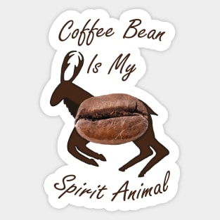 Coffee Bean Spirit Animal Sticker